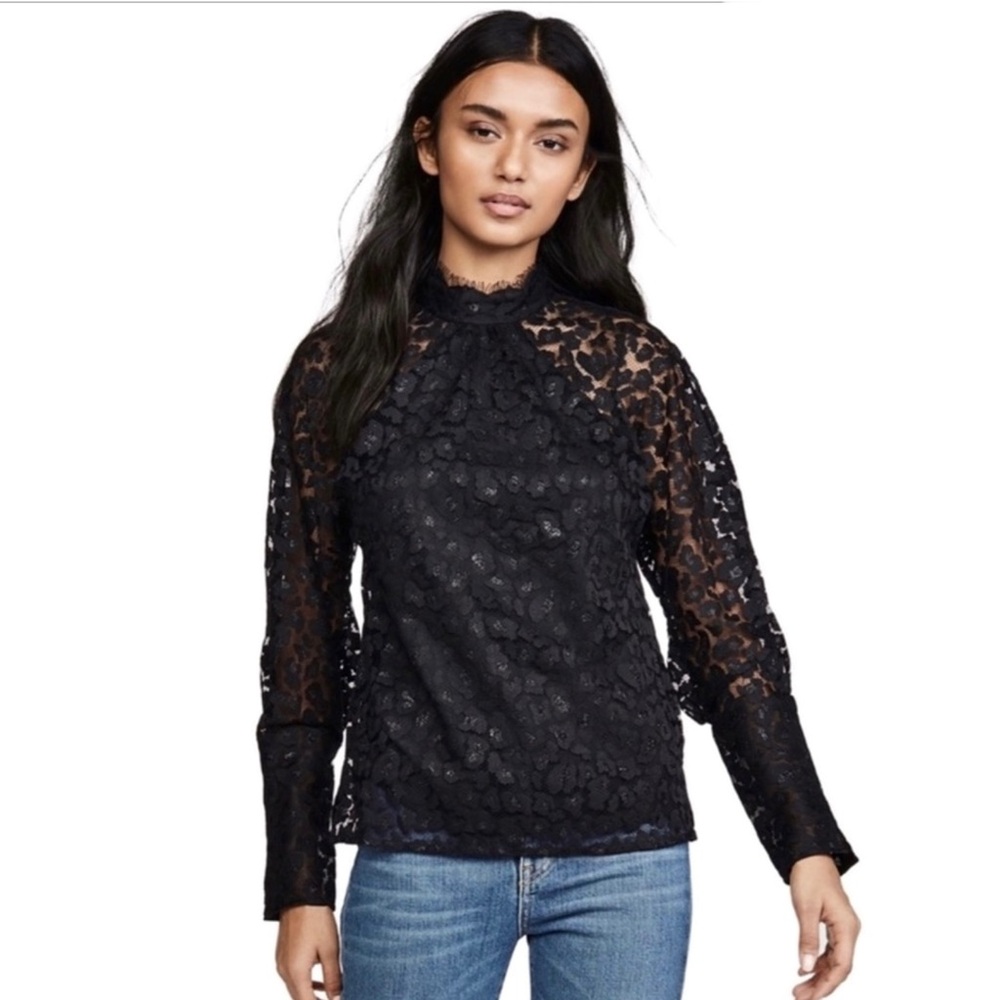NEW SALONI BLACK LACE BLOUSE